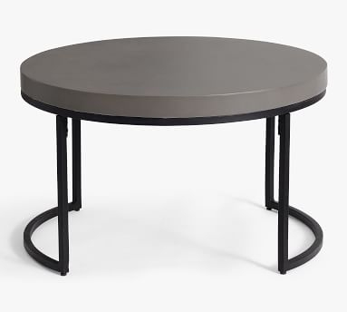 Sloan Concrete Round Nesting Coffee Table, 19" - Image 3
