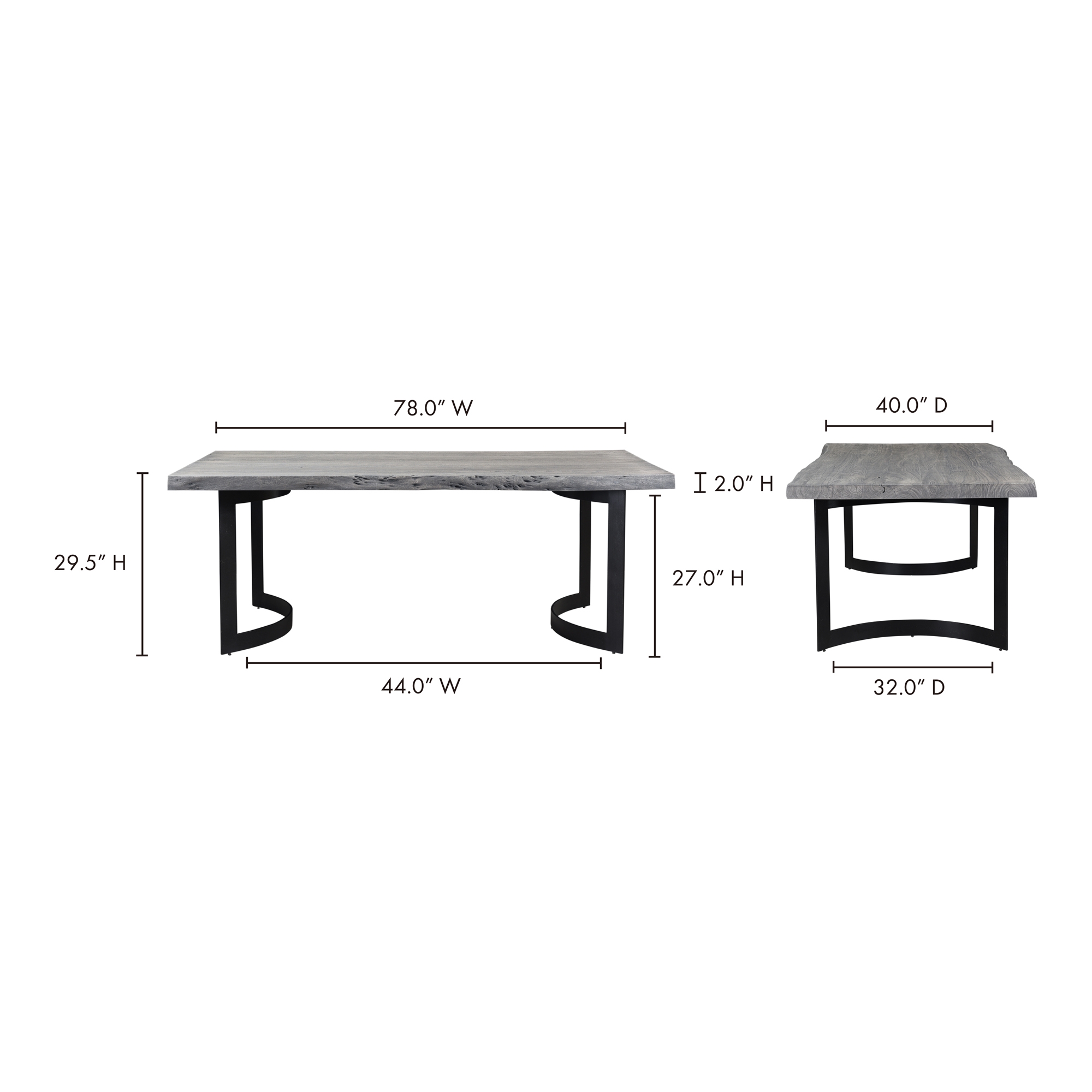 Bent Dining Table Extra Small - Image 5