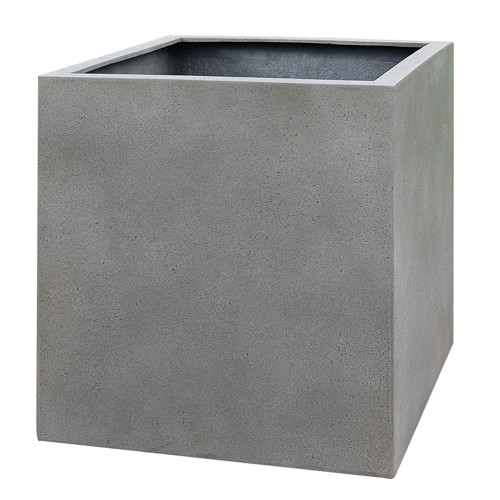 Farnley Planter, Square, Large, Stone Gray - Image 0