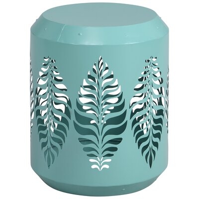Green Leaves Indoor Outdoor End Table - Image 0
