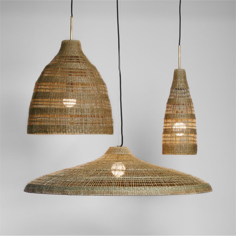 Nossa Small Natural Woven Pendant Light - Image 4