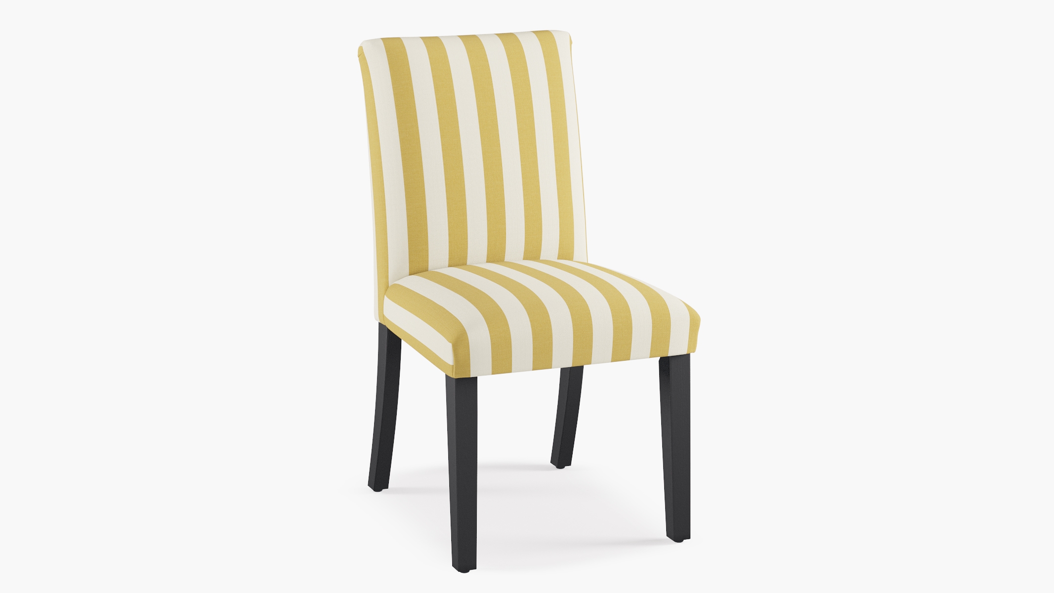 Classic Dining Chair, Citrine Cabana Stripe, Black - Image 1