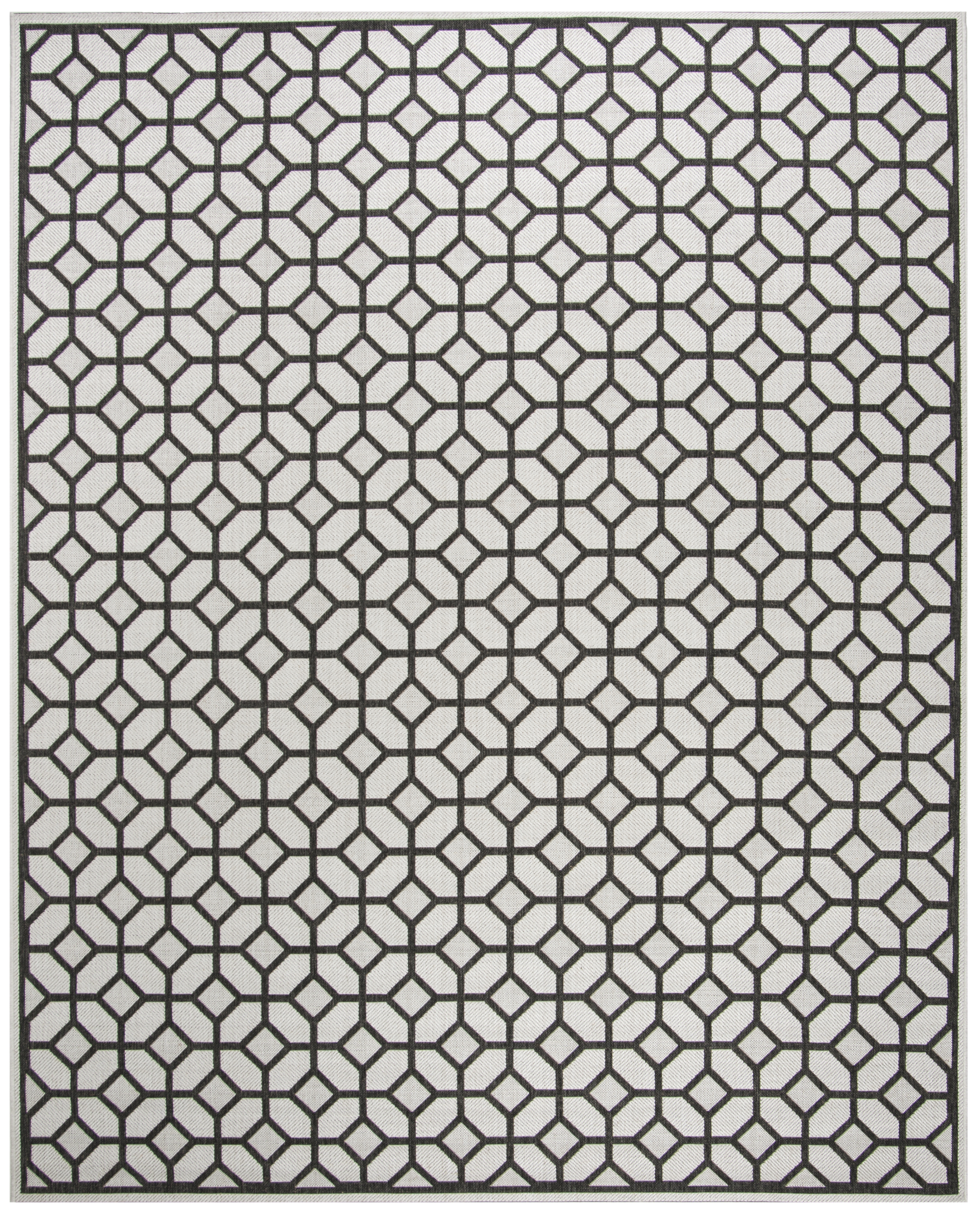 Arlo Home Indoor/Outdoor Woven Area Rug, LND127A, Light Grey/Charcoal,  8' X 10' - Image 0