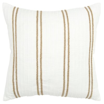 Bren Square Cotton Pillow Cover & Insert - Image 0