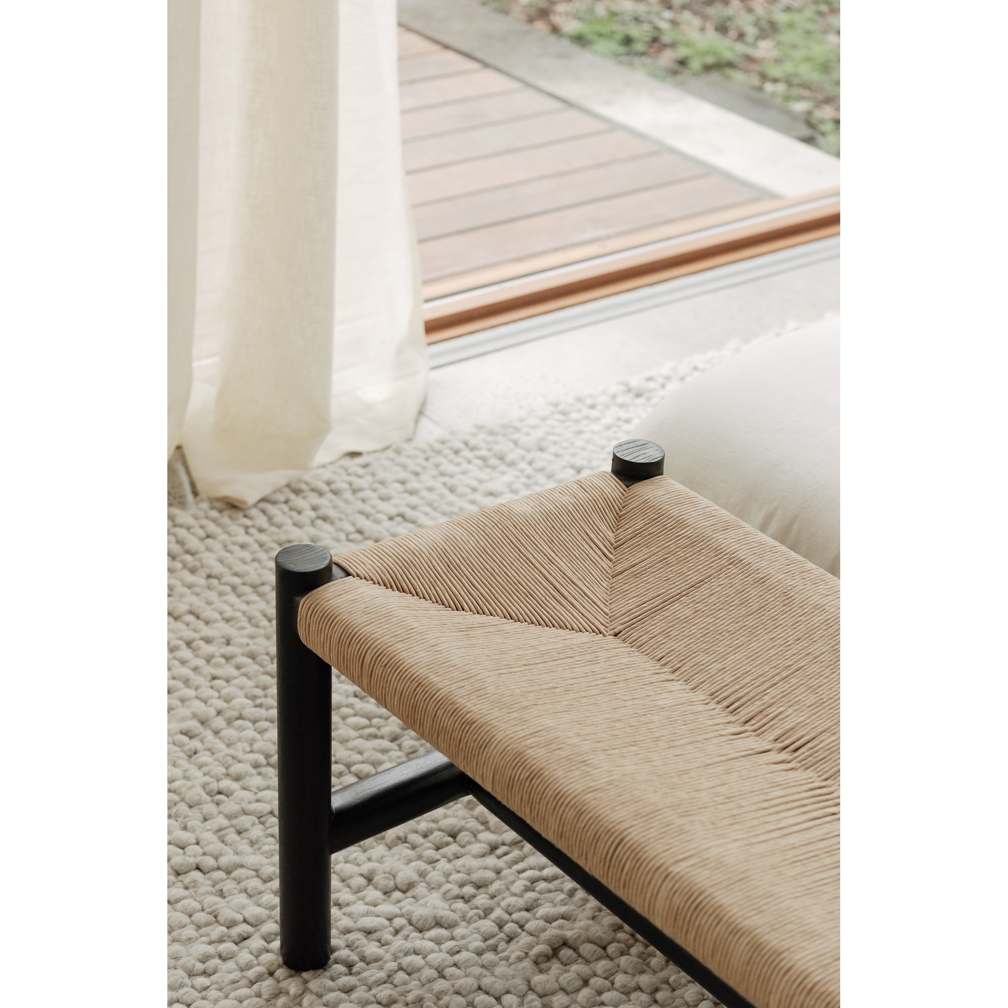 Hawthorn Large Bench Black - Image 7