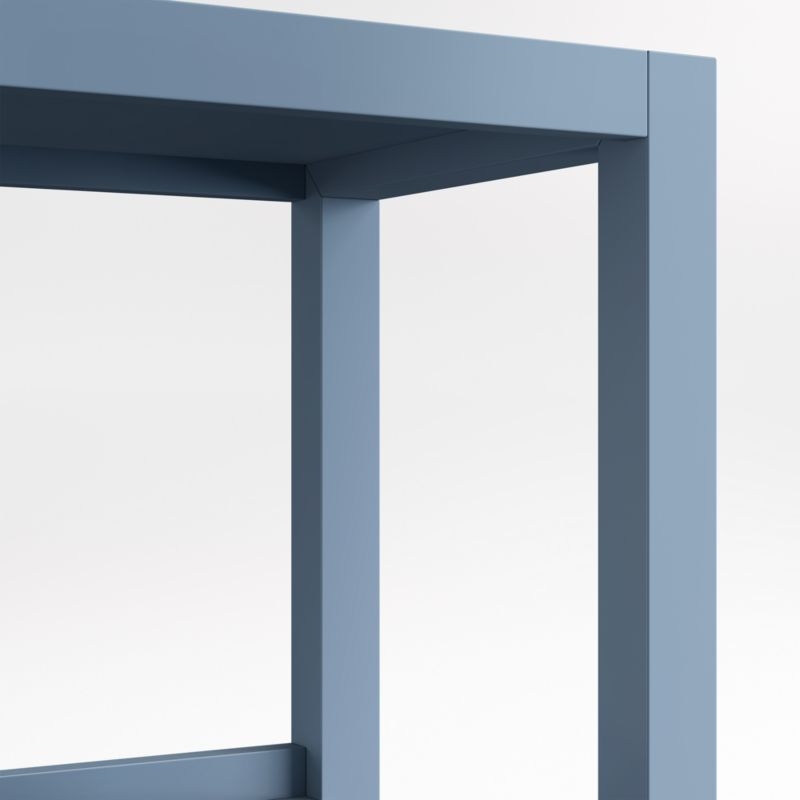 Ever Simple Modular Slate Blue Wood Kids Desk with Hutch - Image 6