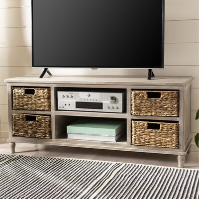 Santa Cruz Solid Wood TV Stand for TVs up to 55" - Image 0