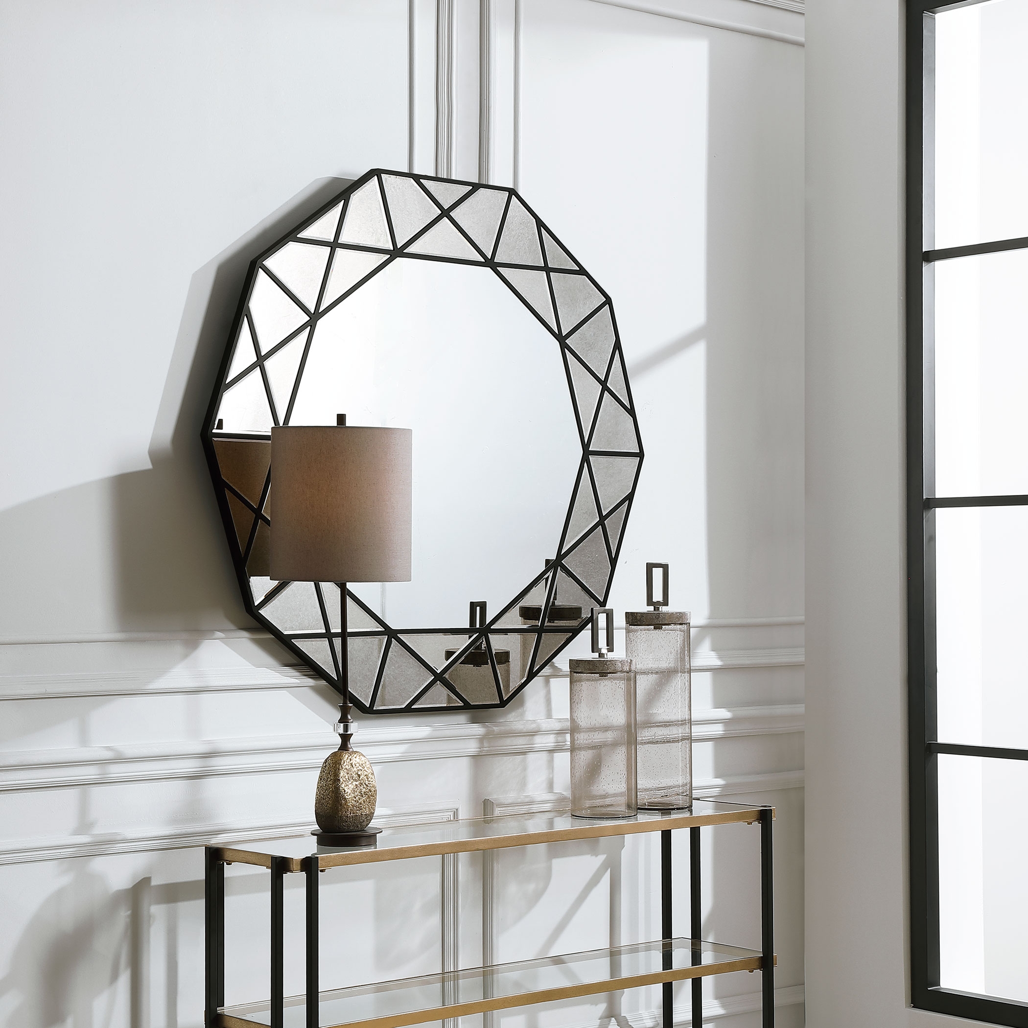 Manarola Decagon Shaped Mirror - Image 1