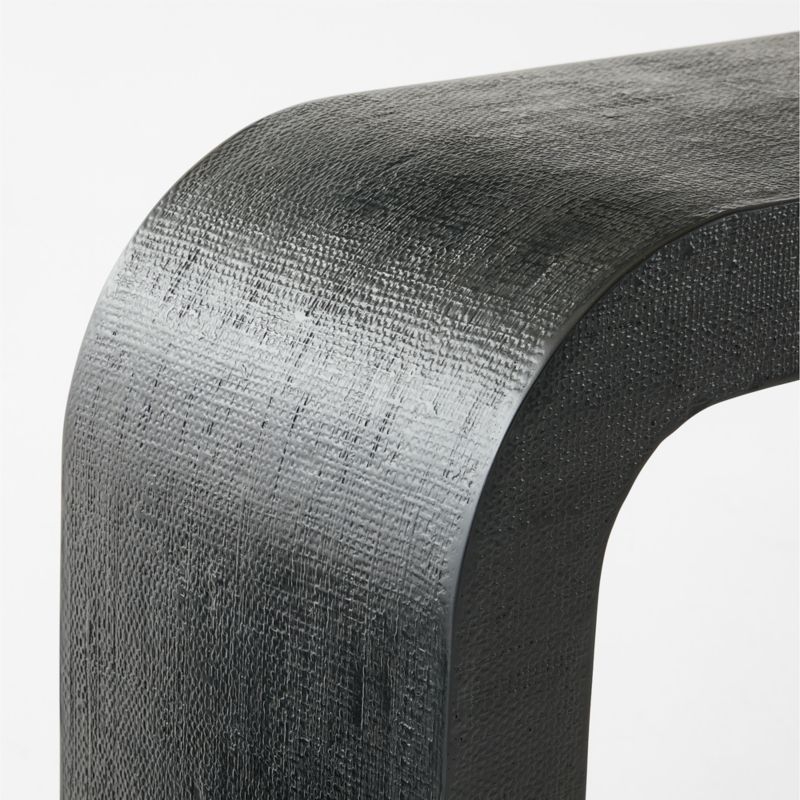 Crescent 36" Black Resin Console Table - Image 3