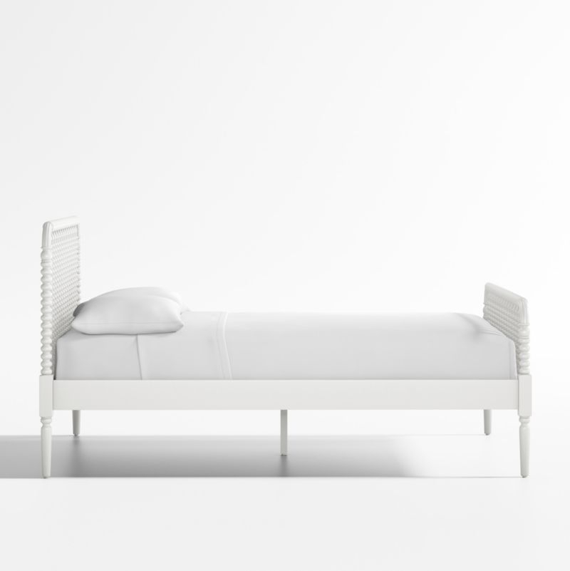 Jenny Lind White Wood Spindle Kids Full Bed - Image 10