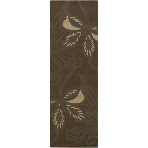 Rain Brown Outdoor 5' x 8' Handmade Rug - Image 0