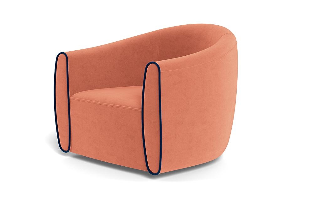 Lawson Swivel Chair with Contrast Piping - Image 2