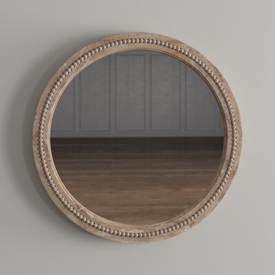 Elle Round Wood Accent Mirror 36" - Image 2