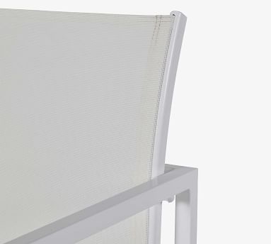 Syble Mesh Sling Dining Armchair, White - Image 1