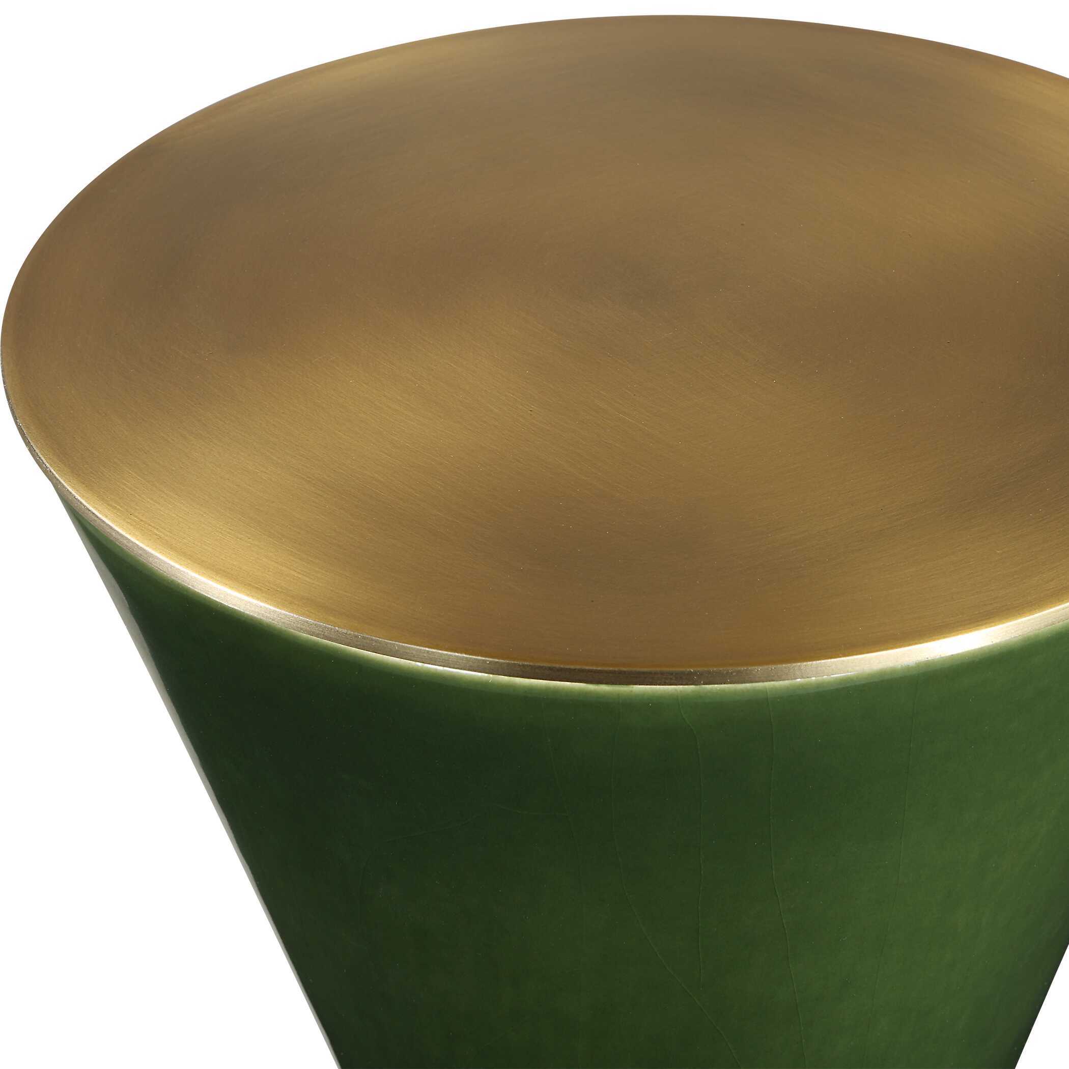 Ronde Jade Green Drink Table - Image 2