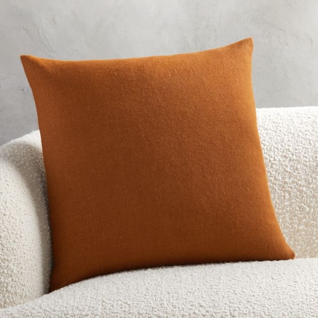 Alpaca Copper Pillow with Down-Alternative Insert, 20" x 20" - Image 1