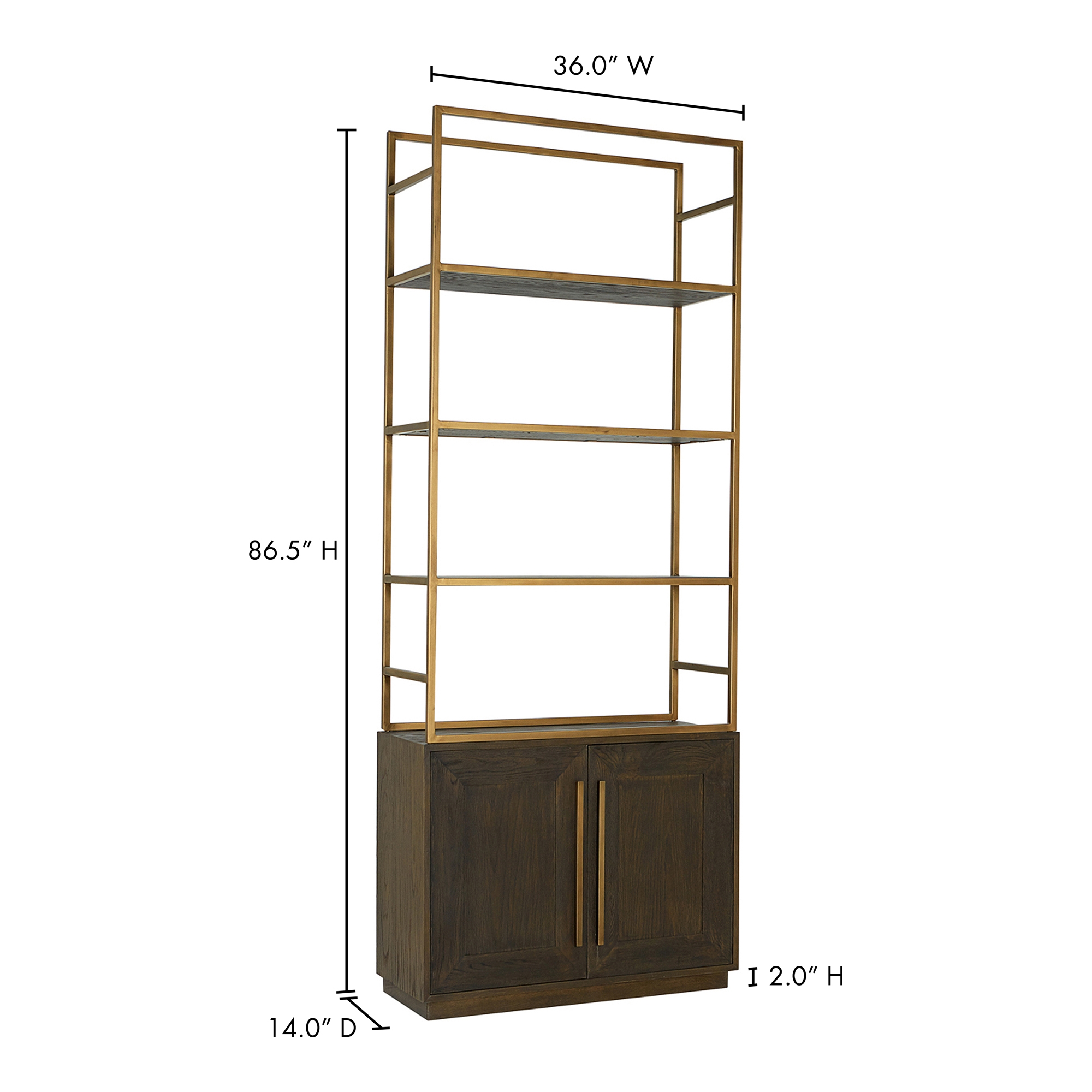 Elliot Bookshelf Brown - Image 5