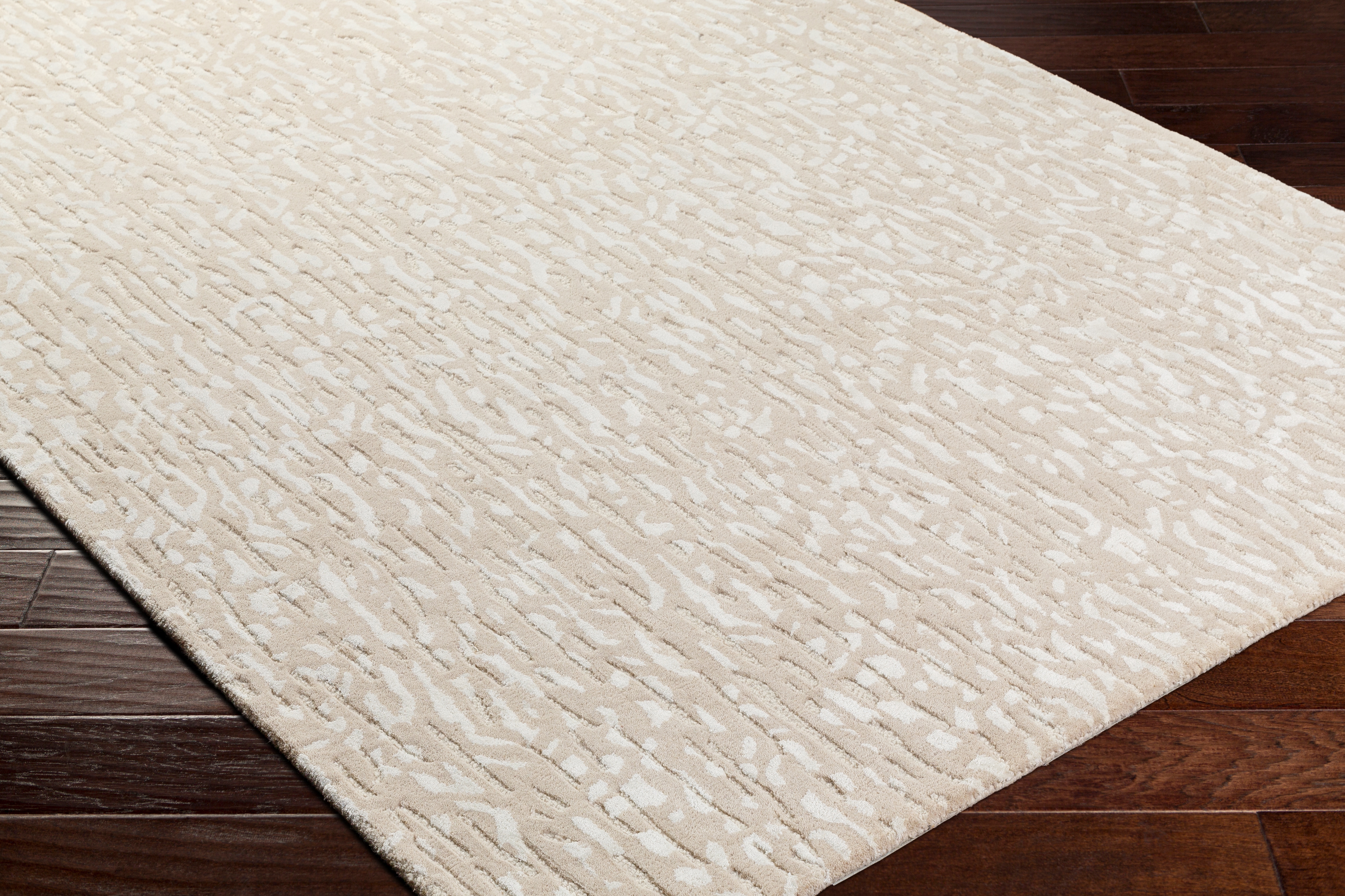 Dreamscape Beige Indoor 9' x 12' Handmade Rug - Image 1