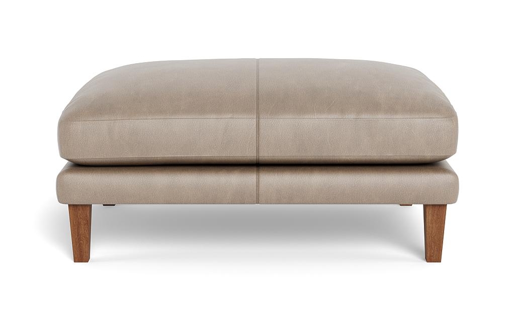 Maxwell Leather Ottoman by Apartment Therapy - Image 0