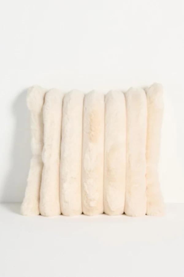Tipped Puffer Faux Fur Pillow - Image 1