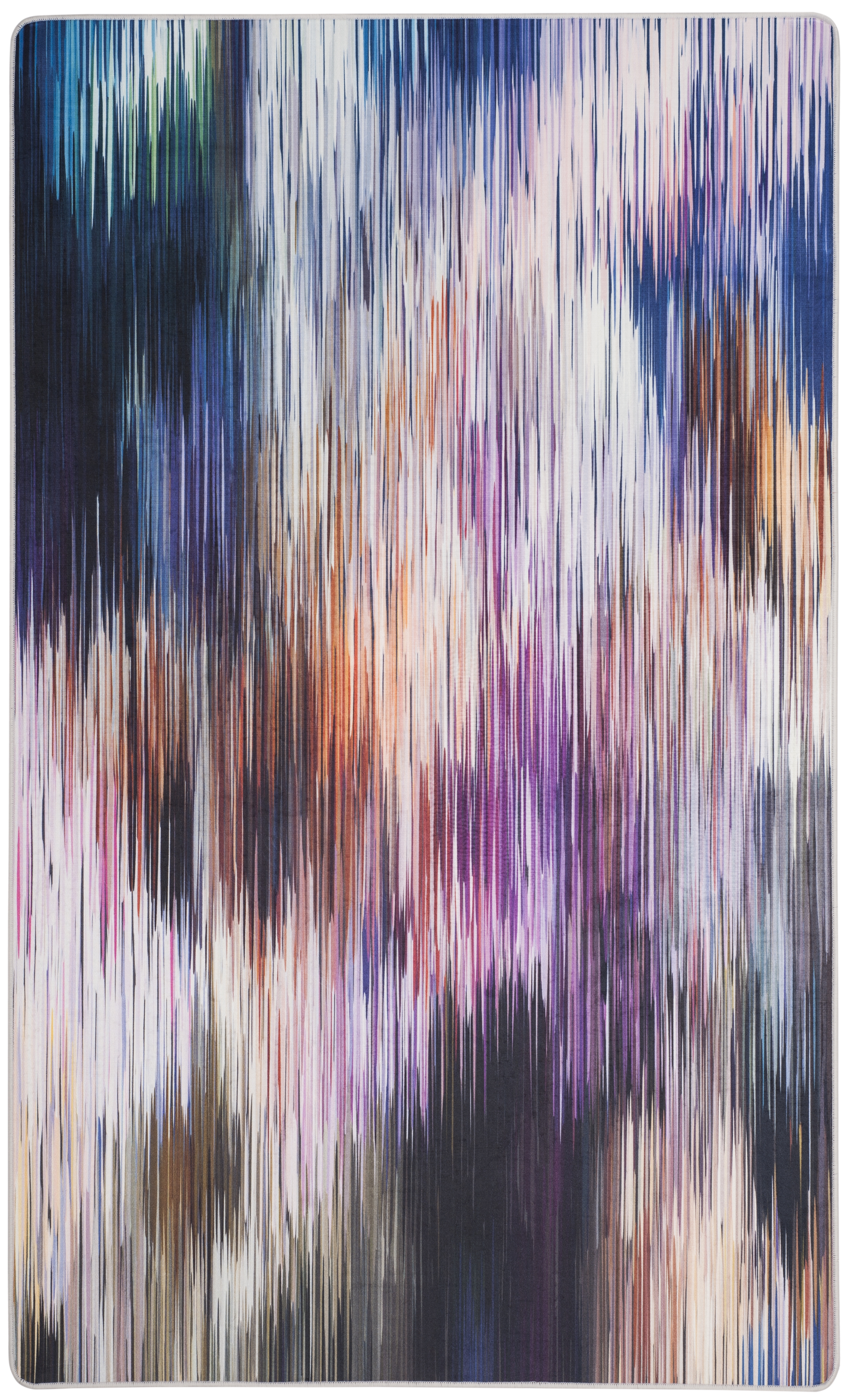 Arlo Home Indoor/Outdoor Woven Area Rug, DAY114P, Ivory/Purple,  3' X 5' - Image 0