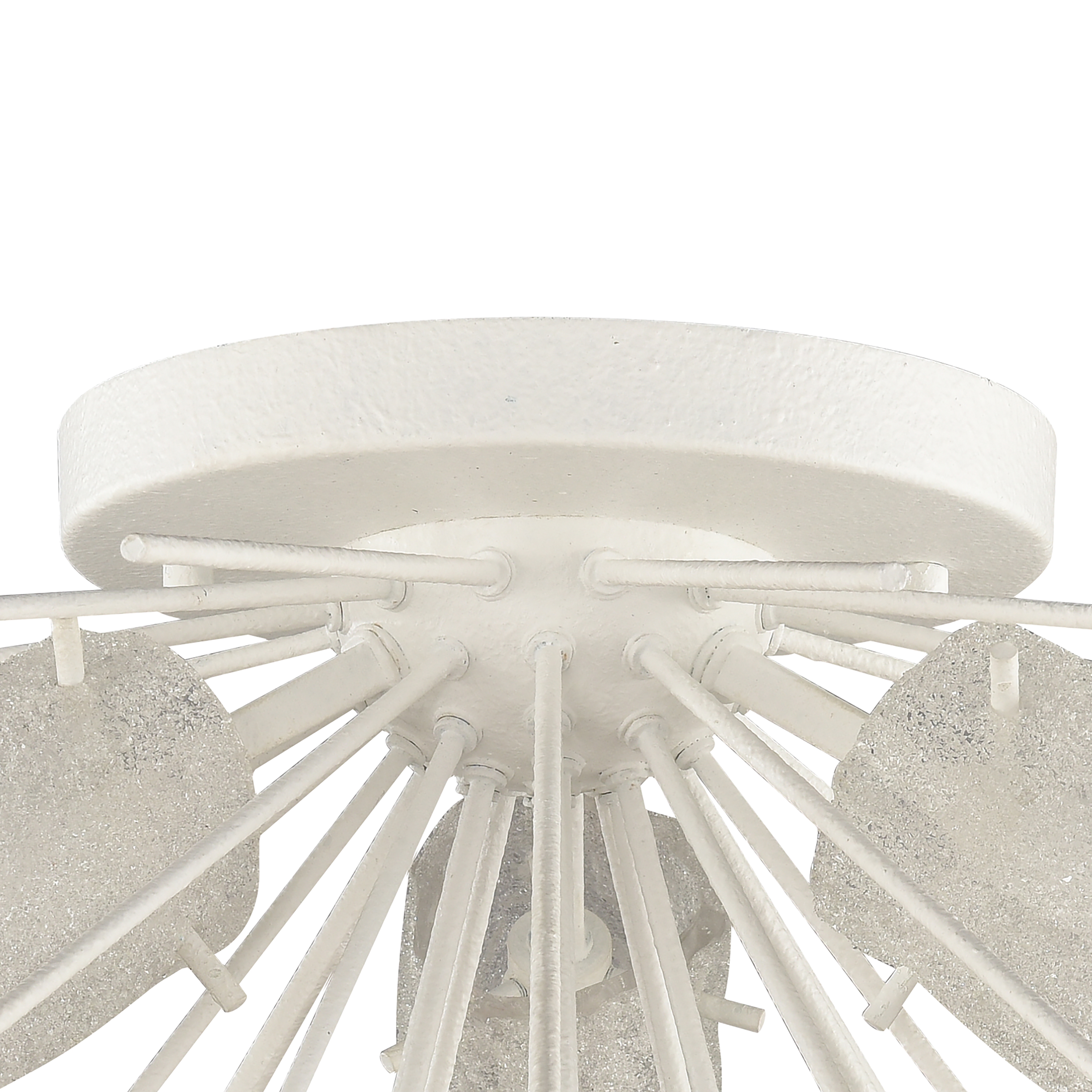 Sea Urchin 20'' Wide 3-Light Semi Flush Mount - White Coral - Image 4