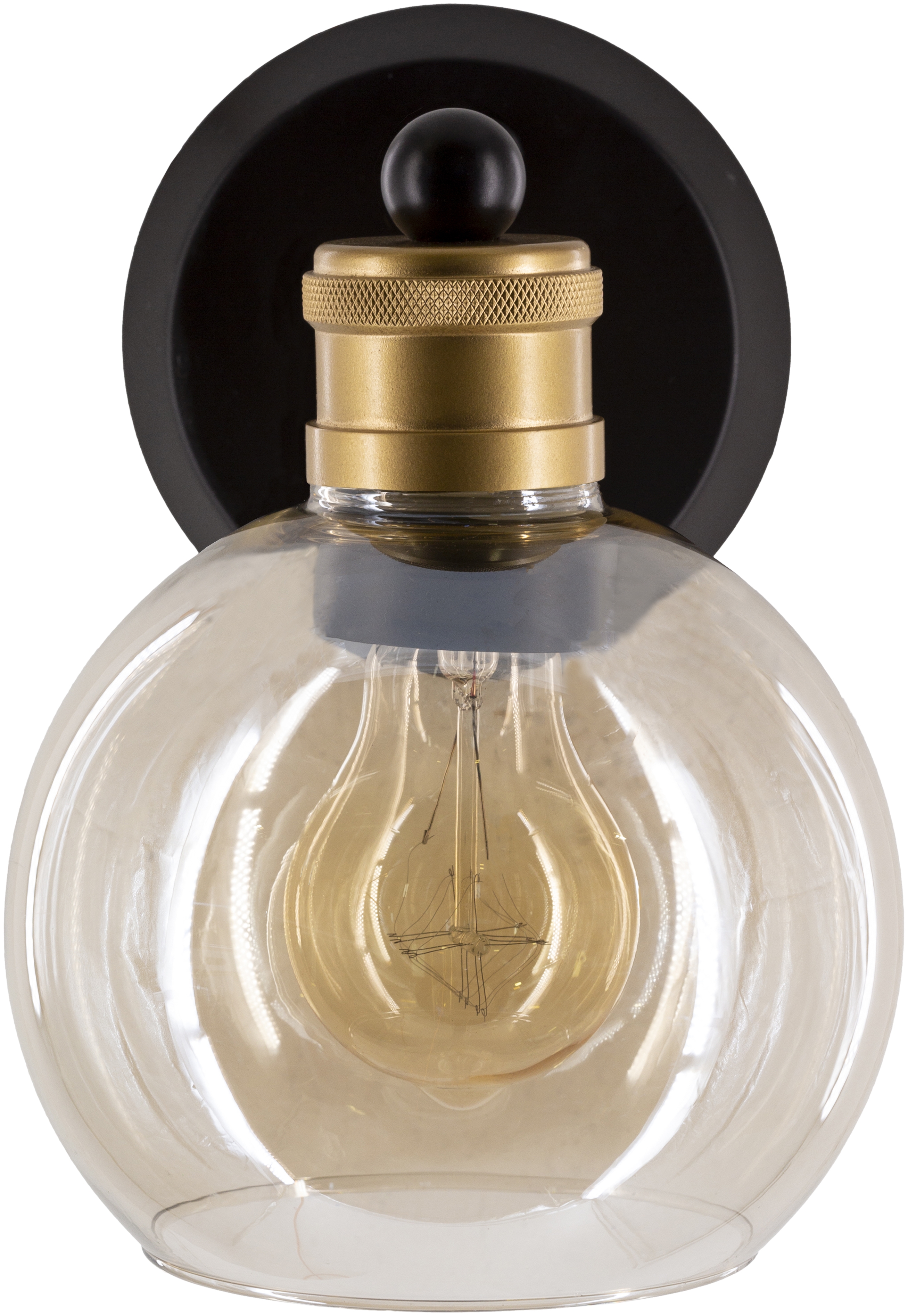Coley Sconce, Black; Champagne - Image 0