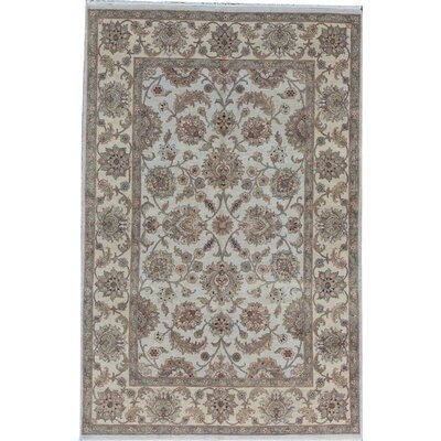 Cornwall Floral Hand-Knotted Wool Ivory Area Rug - Image 0