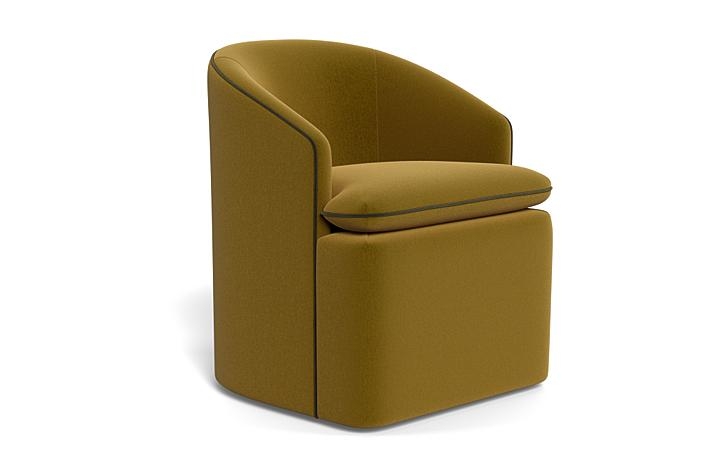 Daphne Upholstered Chair with Contrast Piping - Image 1