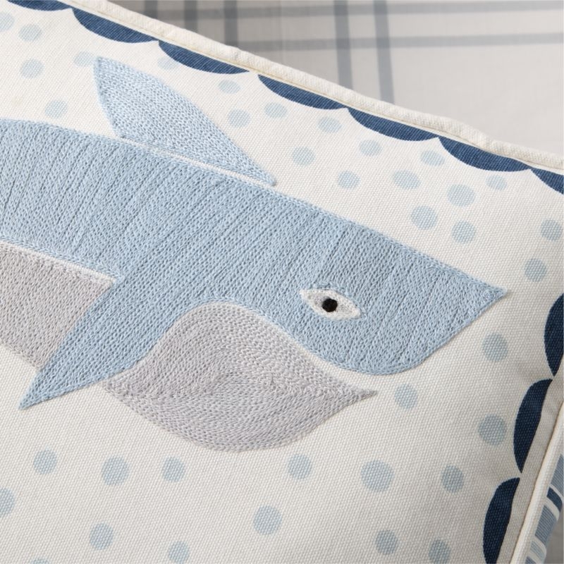 Endangered Animal Sharky McLarky Kids Throw Pillow - Image 2