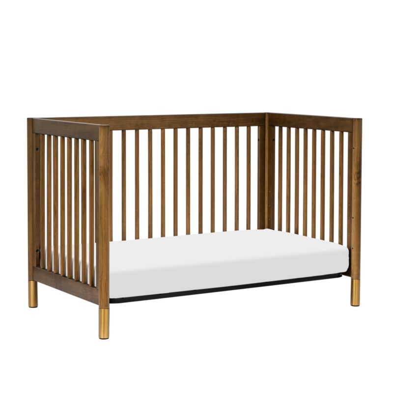 Babyletto Gelato Natural Walnut Wood 4-in-1 Convertible Baby Crib with Toddler Conversion Kit - Image 6