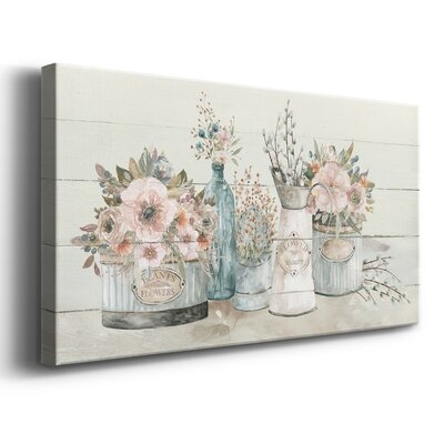 Flower Market - Wrapped Canvas Print - Image 0