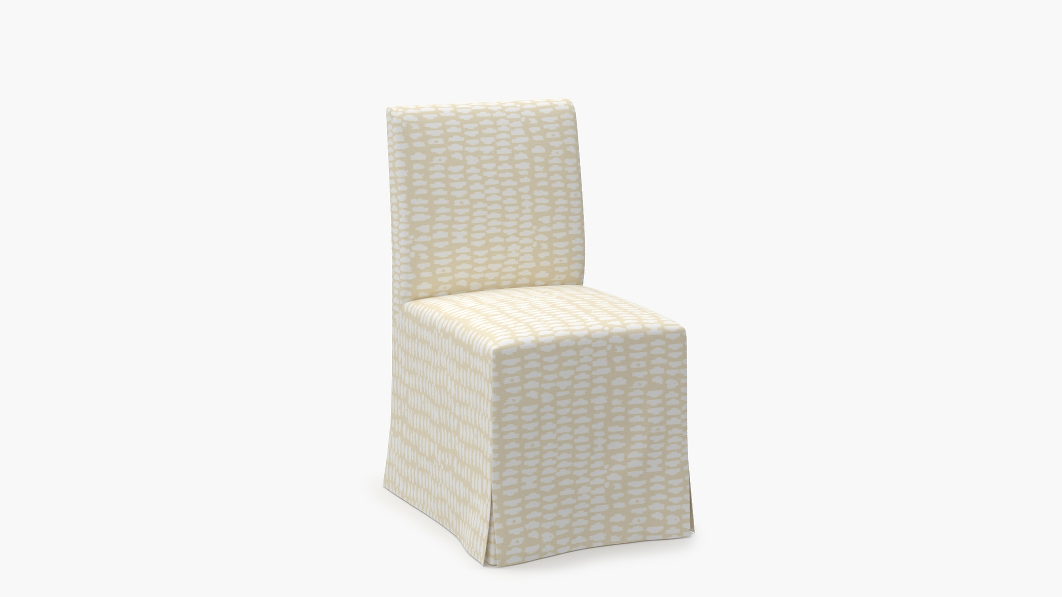 Slipcovered Signature Dining Chair, Sand Odalisque - Image 1