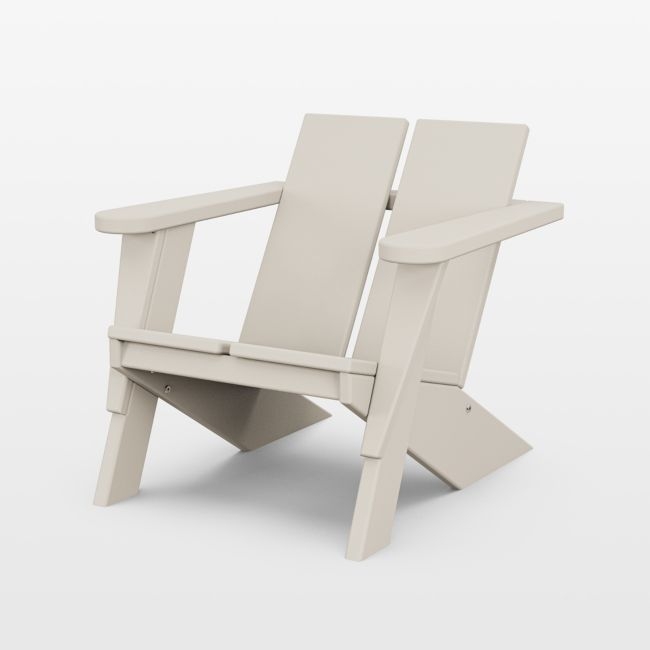 Paso Sand Brown Outdoor Kids Adirondack Chair by POLYWOOD ® - Image 0