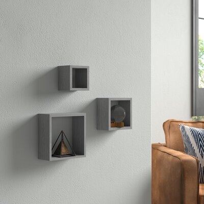 Akeesha Cube 3 Piece Wall Shelf Set - Image 0