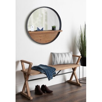 Catoosa Distressed with Shelves Accent Mirror - Image 1