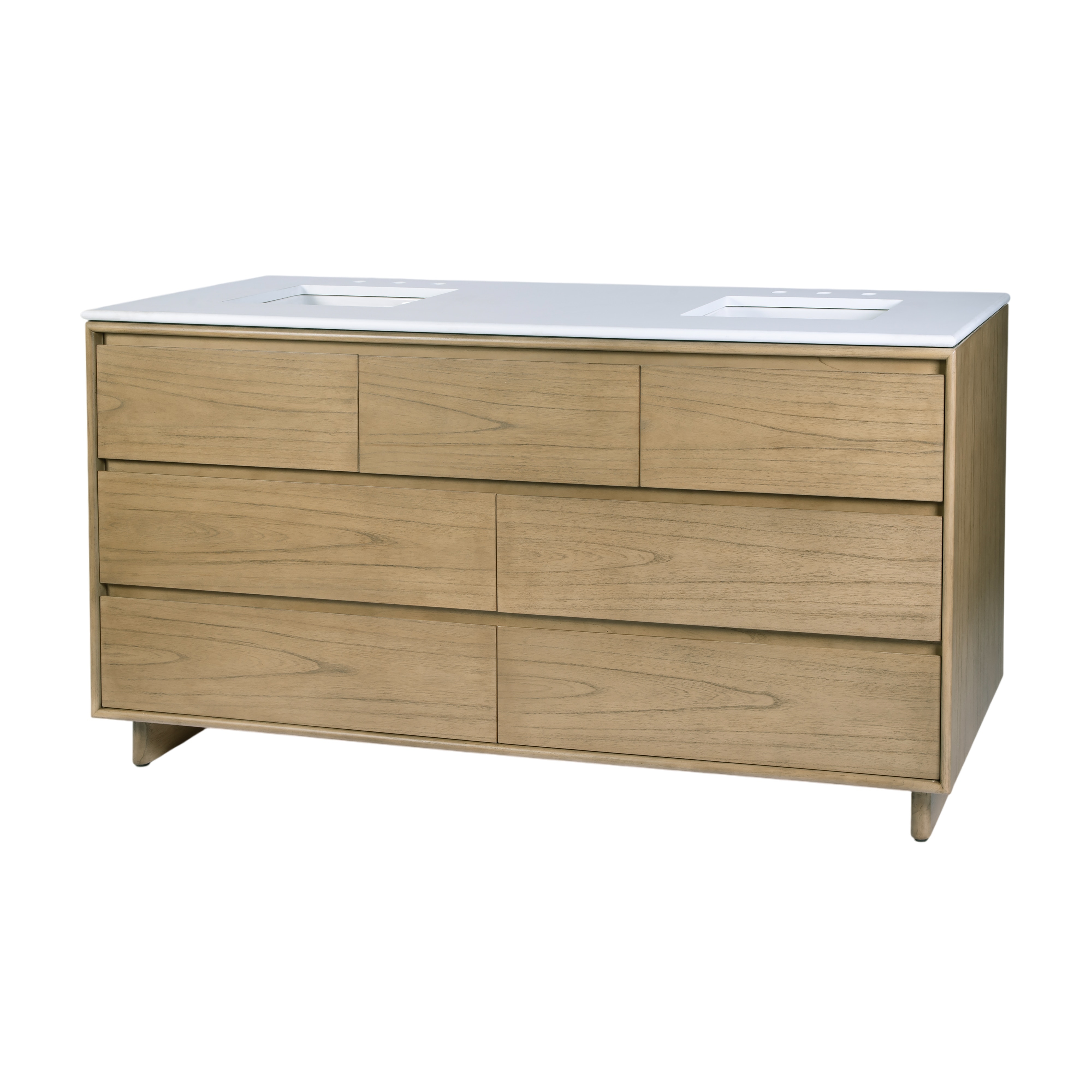 Halmstad Blonde Oak Bathroom Vanity - Image 0
