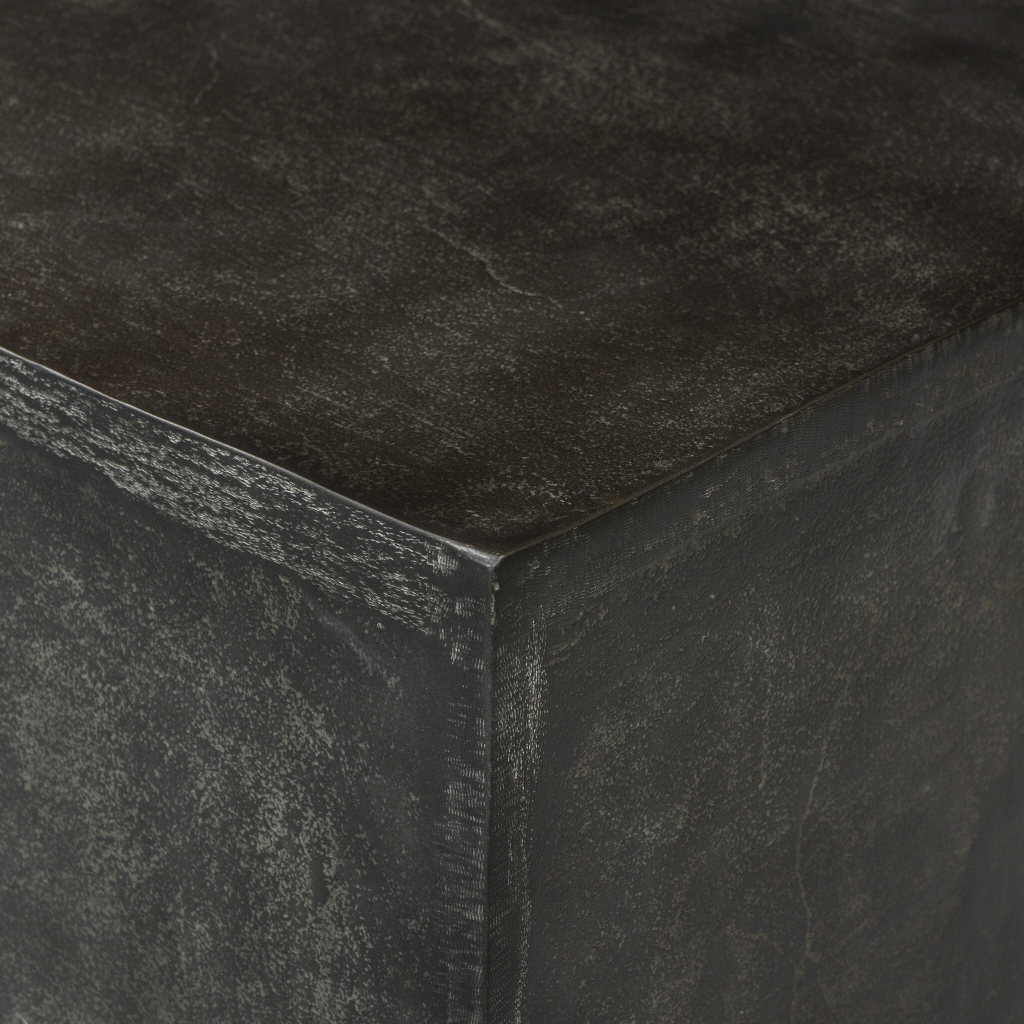 Graso Outdoor End Table - Aged Grey - Image 6