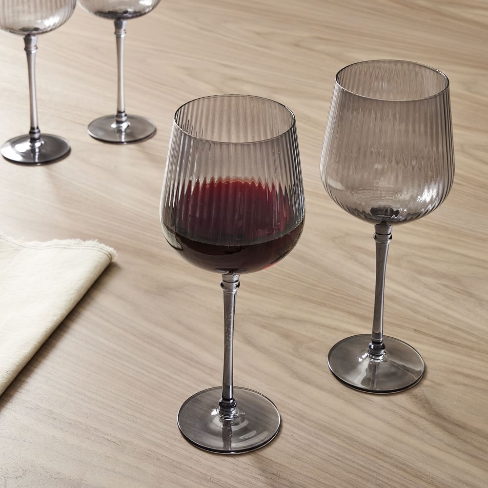 Esme Glassware, Red Wine, Smoke, Set of 4 - Image 0