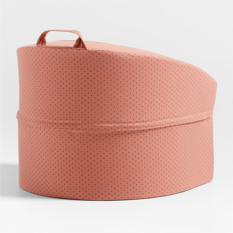 Large Pink Star Kids Lounge Barrel Chair - Image 2