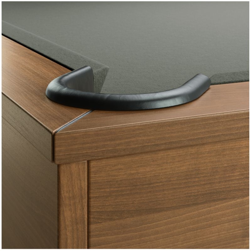 Grey and Walnut Pool Table with Wall Rack and Accessories - Image 9