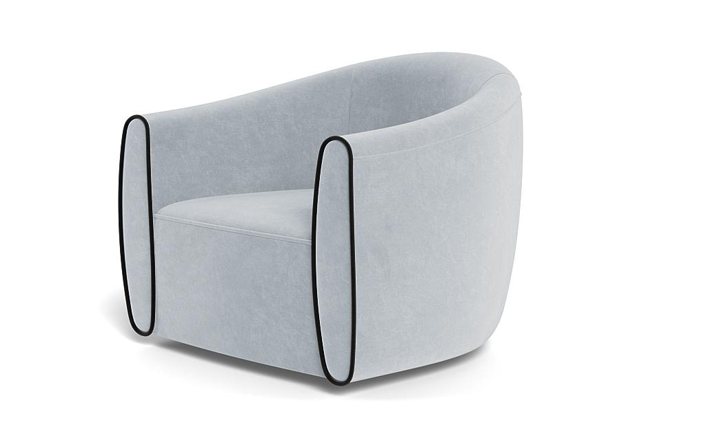 Lawson Swivel Chair with Contrast Piping - Image 2