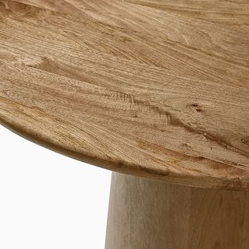 Anton Solid Wood 60" Round Table, Wood, Burnt Wax - Image 1