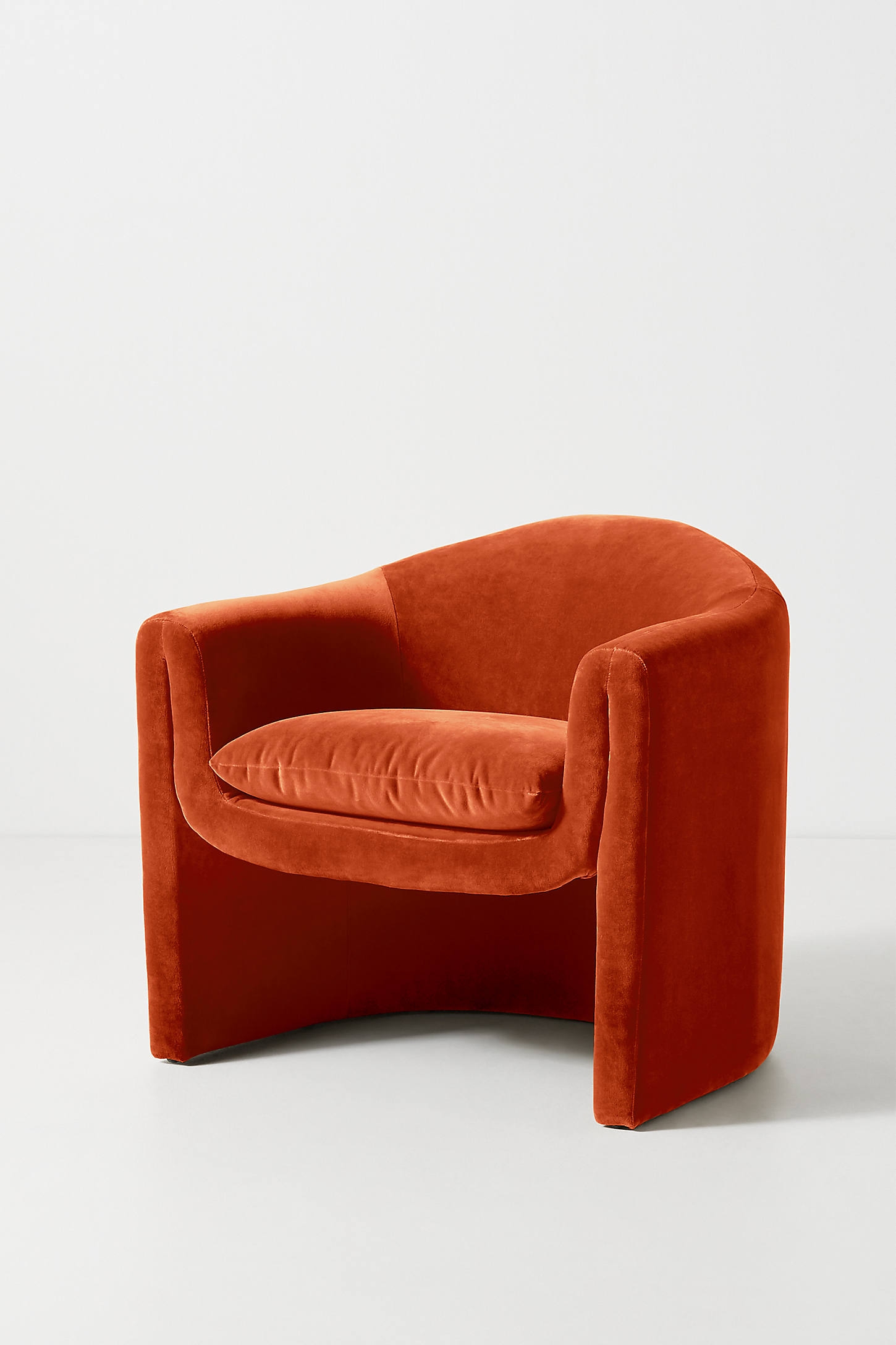Velvet Sculptural Chair - Image 0