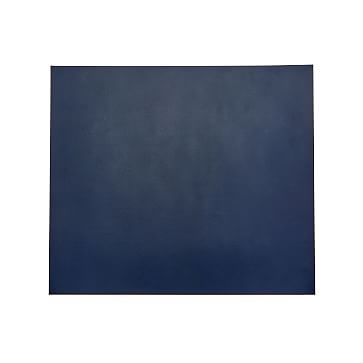 Desk Mat 14X16in, Navy and Tan, Bonded Leather, Navy - Image 2