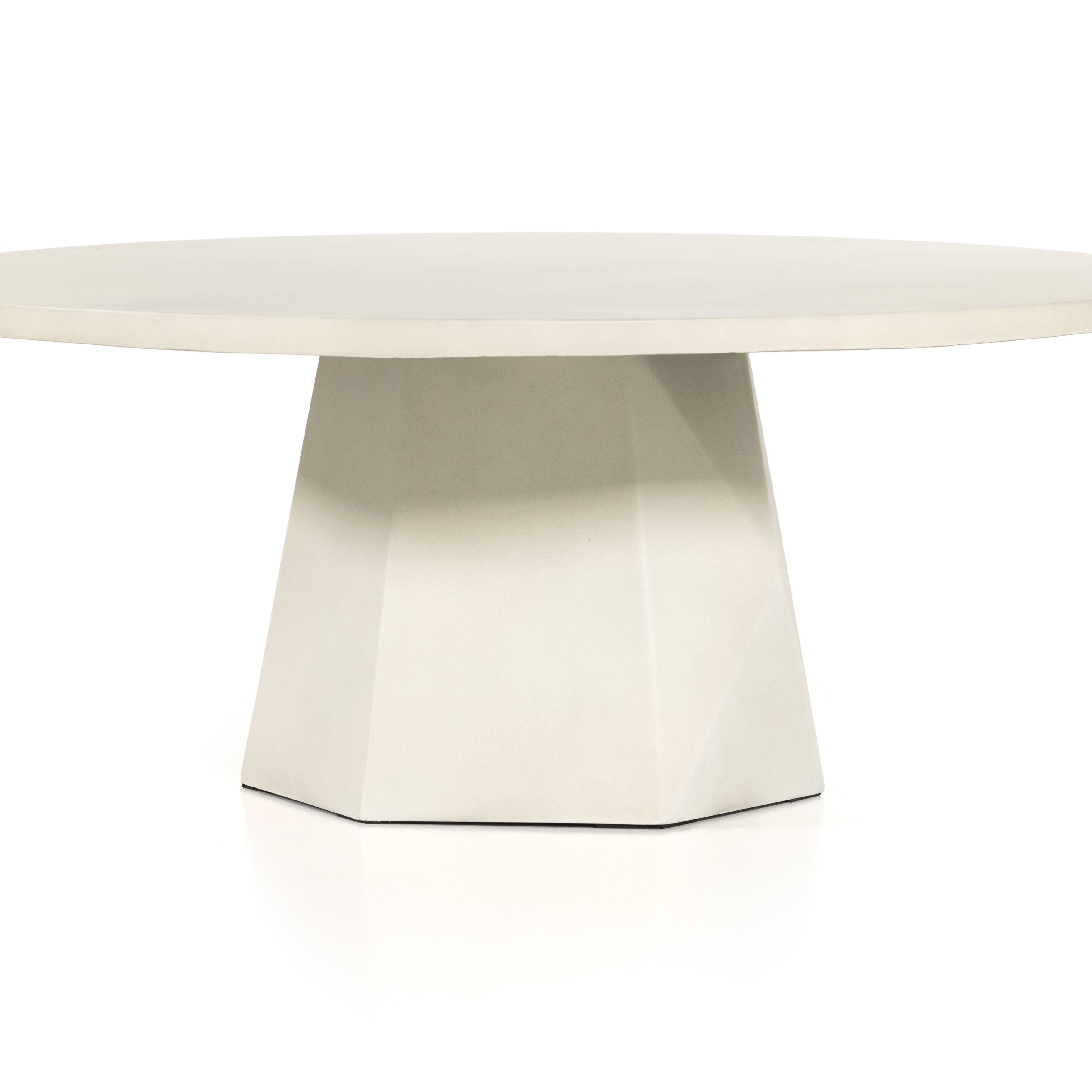 Bowman Outdoor Coffee Table-White Cncrt - Image 1