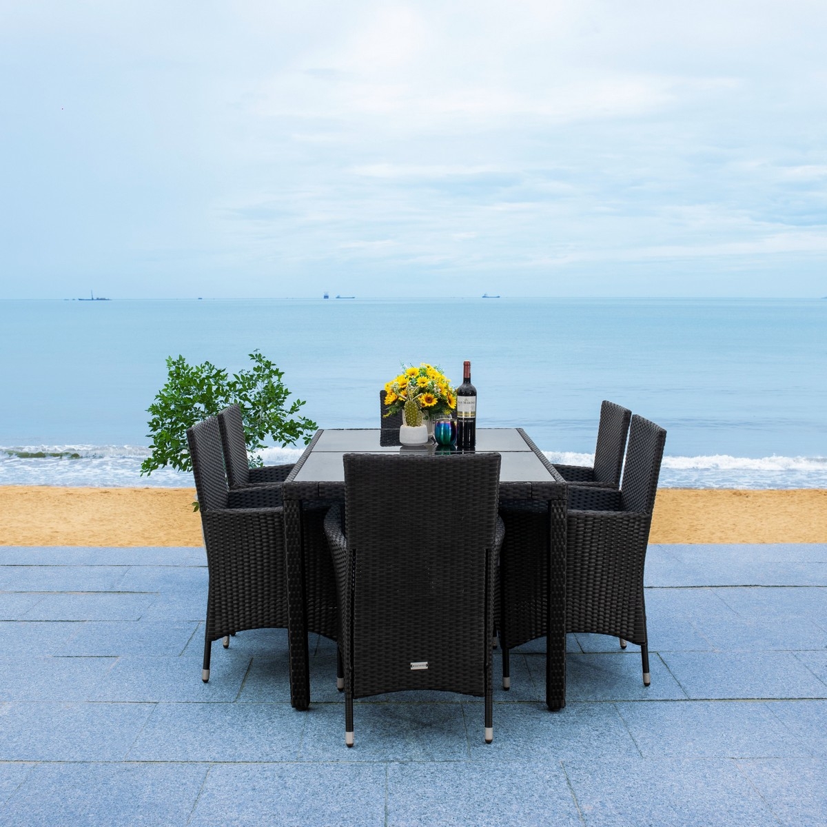 Jolin Dining Set - Black/White - Safavieh - Image 4
