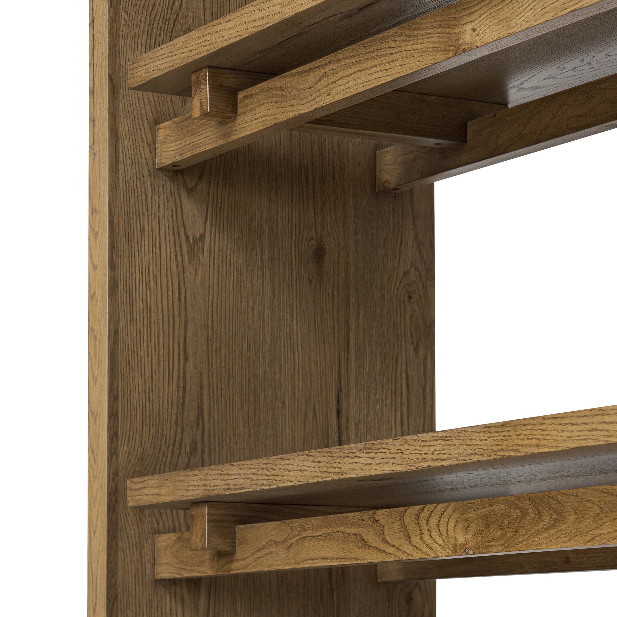 Theodore Bookcase - Rustic Amber Oak Veneer - Image 6