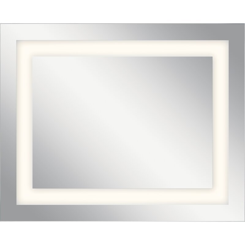 Élan Lighting LED Mirrors Backlit Frameless Lighted Bathroom/Vanity Mirror Size: 32" H x 40" W x 1.75" D - Image 0