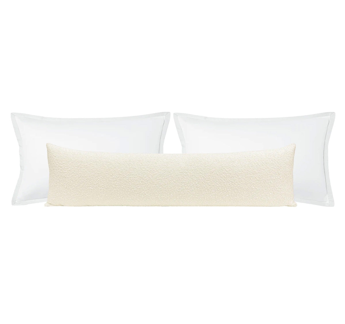THE XL LUMBAR :: SIGNATURE BOUCLÉ // BONE - 14" X 48" - Image 0